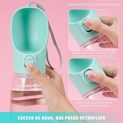 Bebedero portable 550ml - miscompritasweb