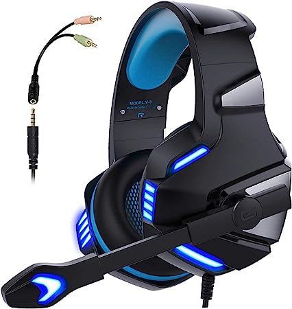 Auriculares PS4, XBOX, ONE, PC, diadema gamer con micrófono USB LEDS - miscompritasweb