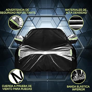 Pijama forro protector con cremalleras en puertas para carro