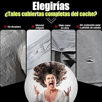 Pijama forro protector con cremalleras en puertas para carro