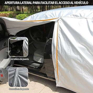 Pijama forro protector con cremalleras en puertas para carro