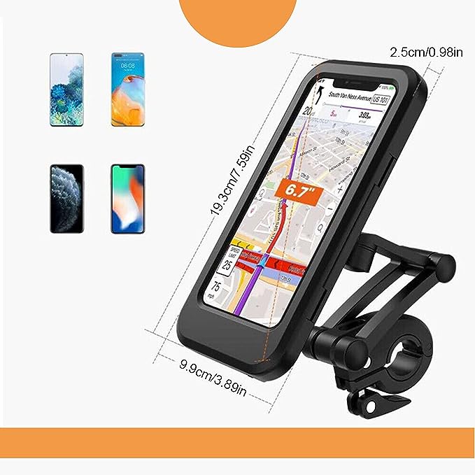 Soporte impermeable de celular para moto y bicicleta - miscompritasweb