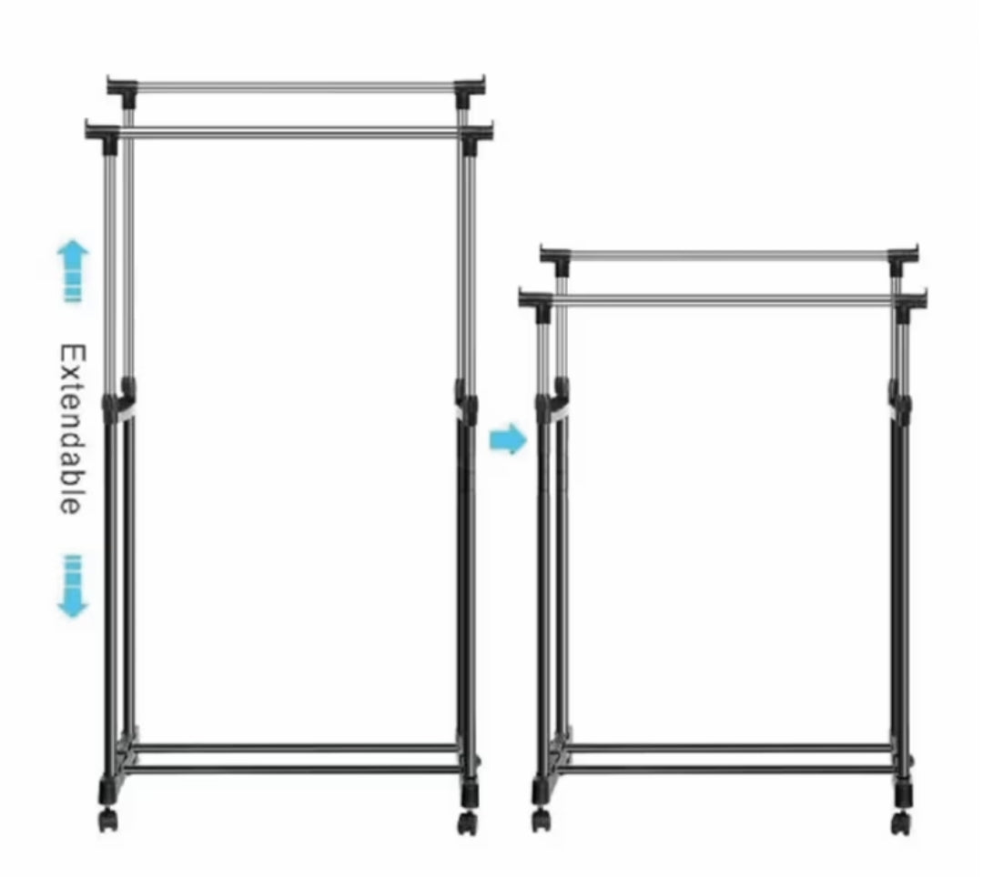 Tendedero doble plegable con ruedas - miscompritasweb